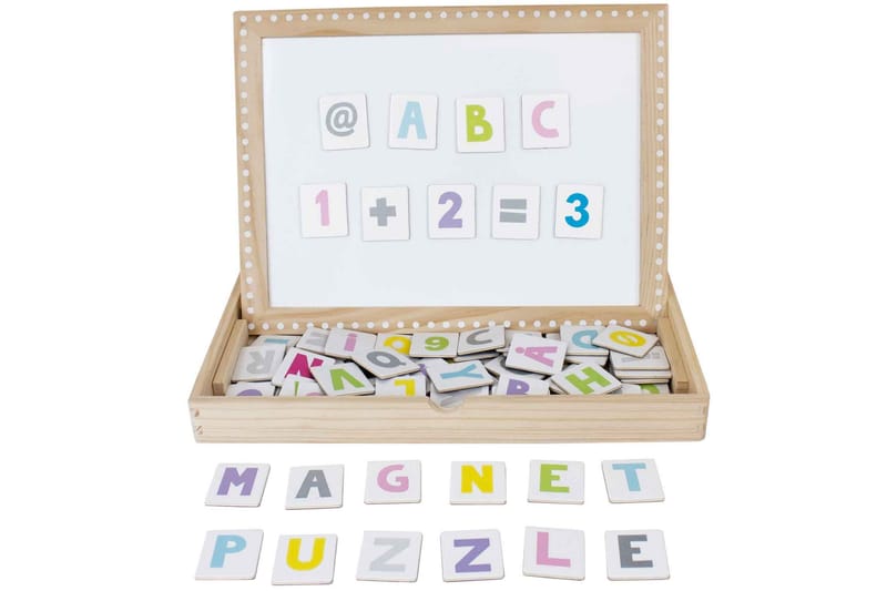 ABC-magnetplatta Flerfärgad