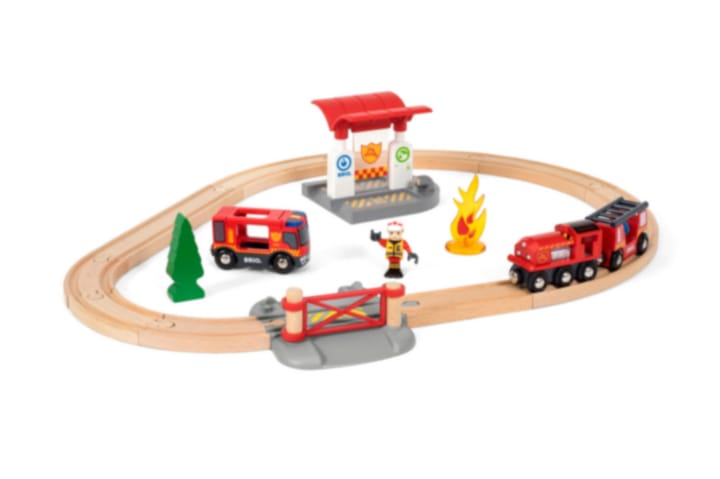 Tågset med brandmanstema - Flerfärgad - Barn & bebis - Barnrumsinredning & leksaker - Leksaker - Babyleksaker