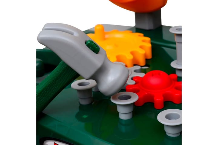 Snickarbänk för barn med verktyg grön/grå - Flerfärgad - Barn & bebis - Barnrumsinredning & leksaker - Leksaker - Leka byggare - Leksaksverktyg