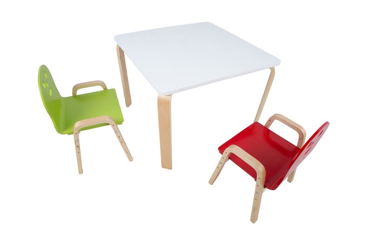 HAPPY Barnbord 75x75xH50 cm Vit - Barn & bebis - Barnmöbler - Barnbord - Aktivitetsbord - Lekbord