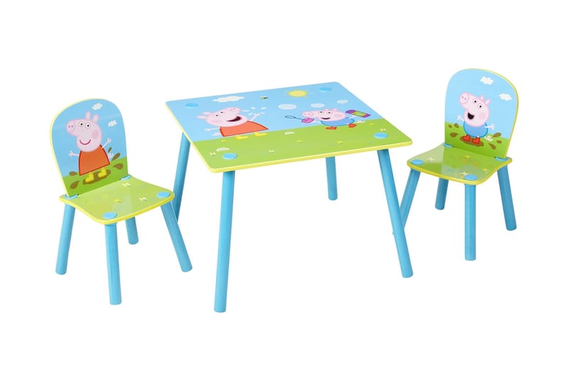 PEPPA PIG Barnbord + 2stol - Barn & bebis - Barnmöbler - Barnbord - Aktivitetsbord - Lekbord