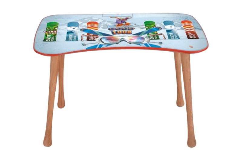 BARNSKRIVBORD Set Skatebord 60 cm Blå/Natur - Barn & bebis - Barnmöbler - Barnbord