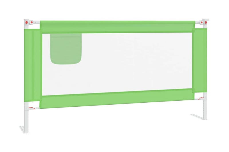 Sängskena för barn grön 160x25 cm tyg