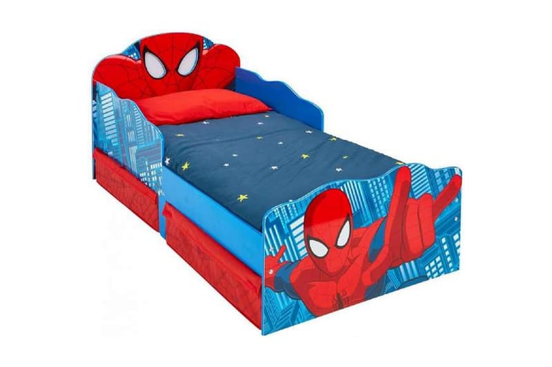 Spider-Man juniorsäng m. madrass