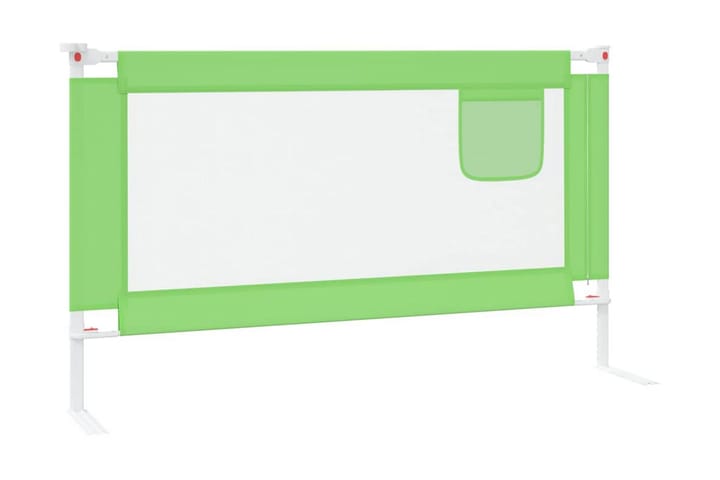 Sängskena för barn grön 140x25 cm tyg - Grön - Barn & bebis - Förvaring barnrum