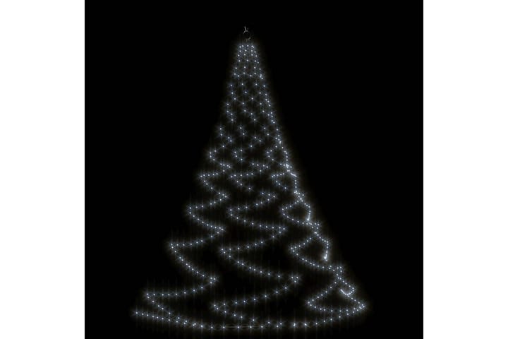 Hängande julgran med metallkrok 260 LED kallvit 3 m inne/ute - Belysning - Julbelysning - Julbelysning utomhus