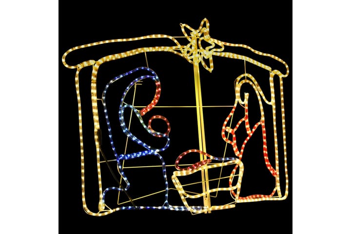 Juldekoration julspel 240 LED 116x41x87 cm - Flerfärgad - Belysning - Julbelysning