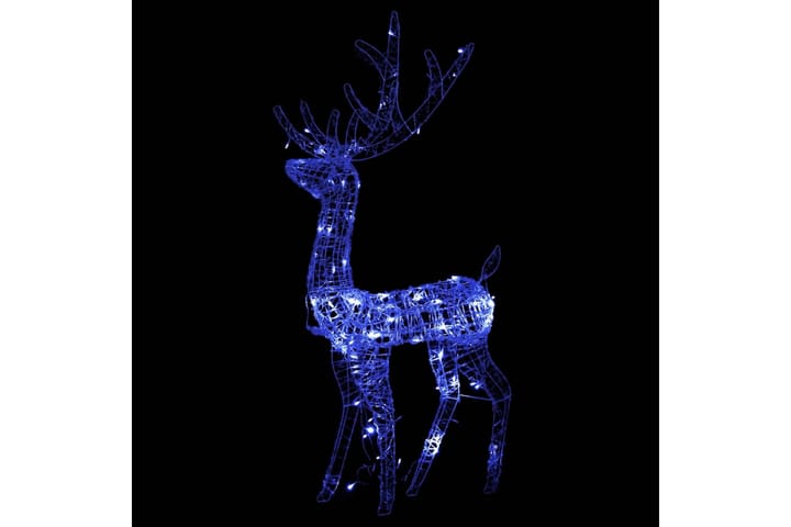 Juldekoration ren akryl 140 LED 128 cm blå