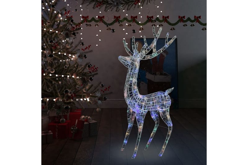 Julren akryl 250 LED 180 cm flerfärgad - Flerfärgad - Belysning - Julbelysning - Julbelysning utomhus