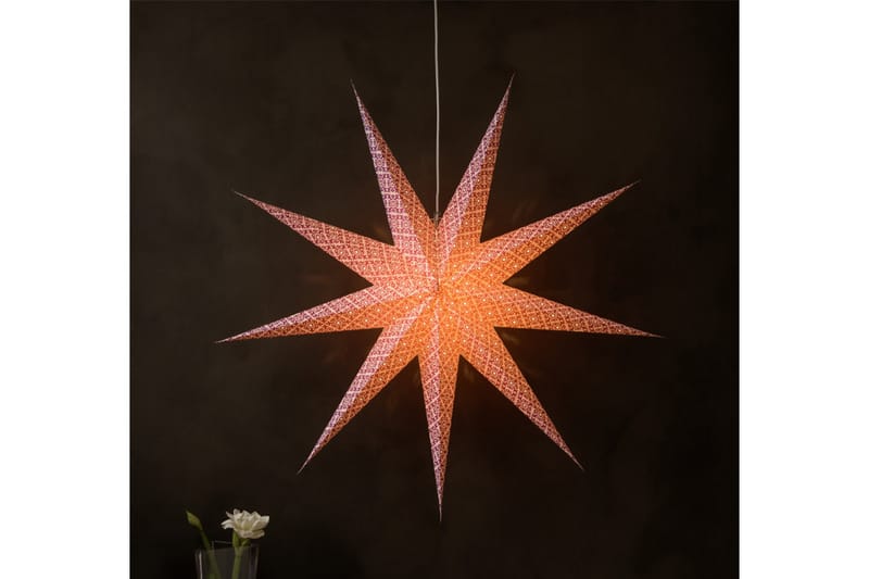 Konstsmide Pappersstjärna lila 115cm Lila