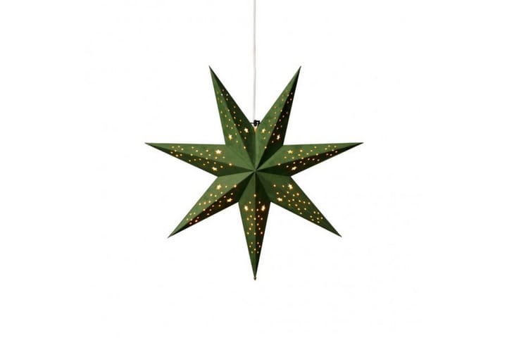 Konstsmide Pappersstjärna sammet 60 cm Grön - Konstsmide - Belysning - Julbelysning - Adventsstjärna