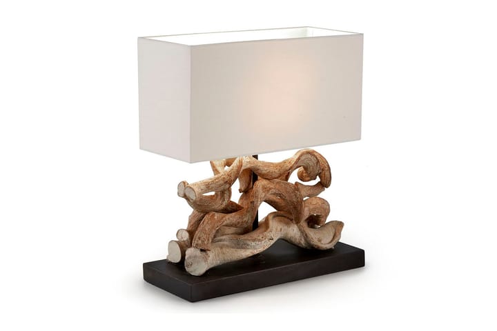 BRUDALEN Bordslampa 40x20 cm Natur/Vit - Belysning - Inomhusbelysning & lampor - Bordslampor & bordsbelysning