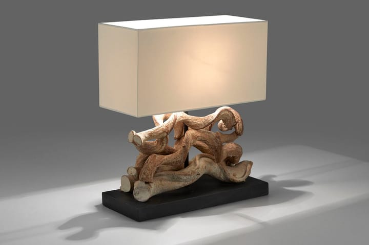 BRUDALEN Bordslampa 40x20 cm Natur/Vit - Belysning - Inomhusbelysning & lampor - Bordslampor & bordsbelysning