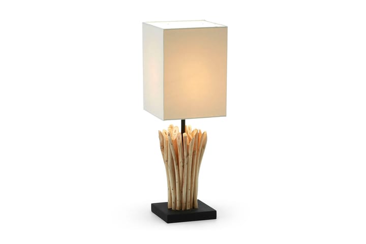 NIKOLAS Bordslampa 15/15 cm Natur/Vit - Belysning - Inomhusbelysning & lampor - Bordslampor & bordsbelysning