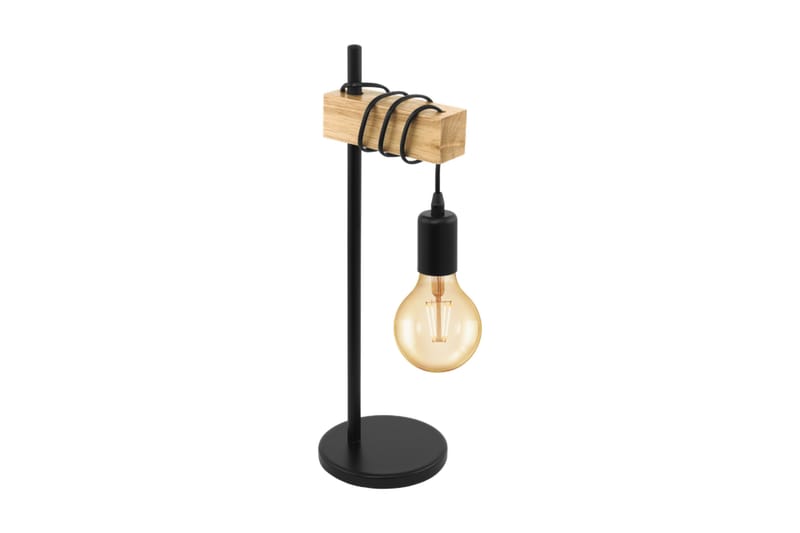 TOWNSHEND Bordslampa 16 2 Lampor Svart/Ek - Eglo - Belysning - Inomhusbelysning & lampor - Bordslampor & bordsbelysning
