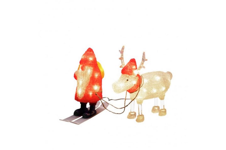 Konstsmide Tomte med ren akryl 40 Led Transparent/Röd - Konstsmide - Belysning - Inomhusbelysning & lampor - Dekorationsbelysning - Dekorationsbelysning djur & figurer