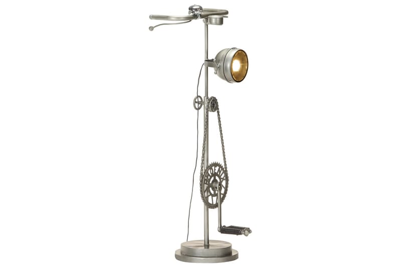 Golvlampa med cykeldesign järn - Silver - Belysning - Inomhusbelysning & lampor - Golvlampor & golvbelysning