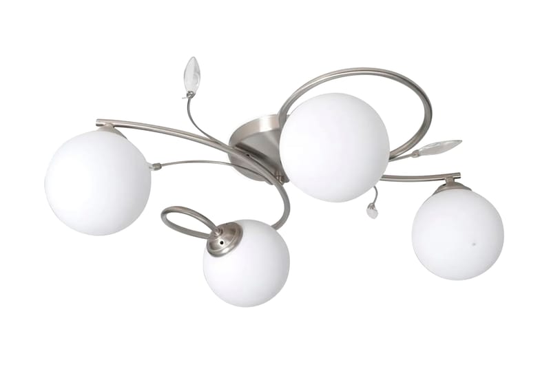 Taklampa med transparenta akrylblad och glaskupor 4 G9-lampo - Vit - Belysning - Inomhusbelysning & lampor - Taklampor & takbelysning - Kökslampa & pendellampa