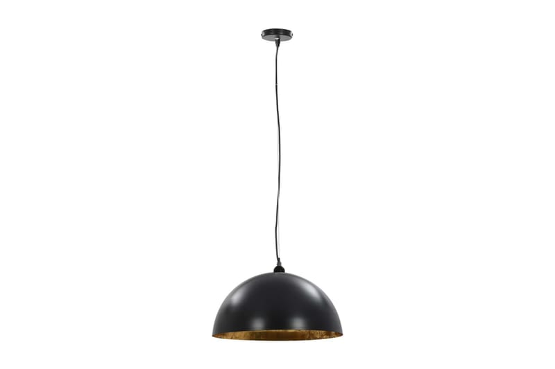 Taklampor 2 st svart och guld halvrunda 50 cm E27 - Svart - Belysning - Inomhusbelysning & lampor - Fönsterlampor & fönsterbelysning - Fönsterlampa hängande