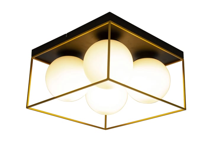ASTRO plafond stor, svart/guld/opal - Aneta Lighting - Belysning - Inomhusbelysning & lampor - Taklampor & takbelysning - Plafond