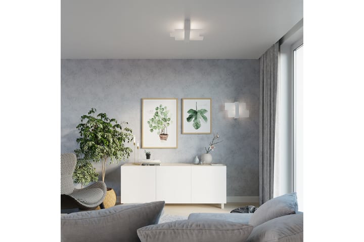 FENIKS Plafond Vit - Sollux Lighting - Belysning - Inomhusbelysning & lampor - Taklampor & takbelysning - Plafond