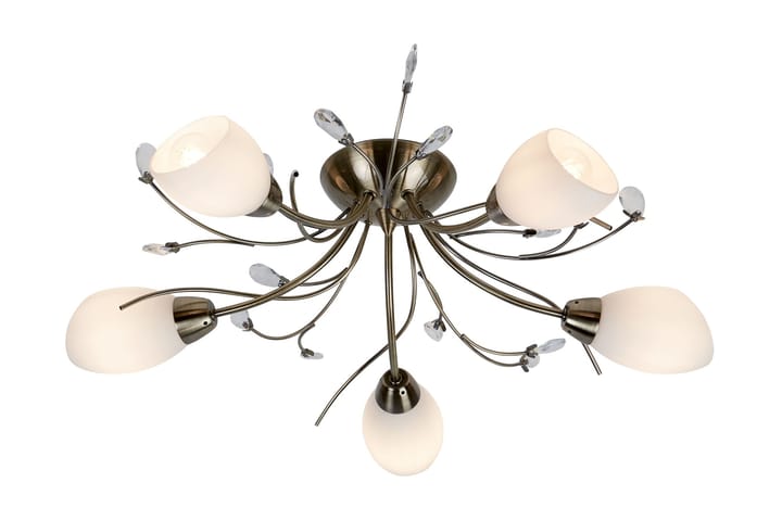 GARDENIA Taklampa 60 Dimbar 5 Lampor Antikmässing - Searchlight - Belysning - Inomhusbelysning & lampor - Taklampor & takbelysning - Plafond