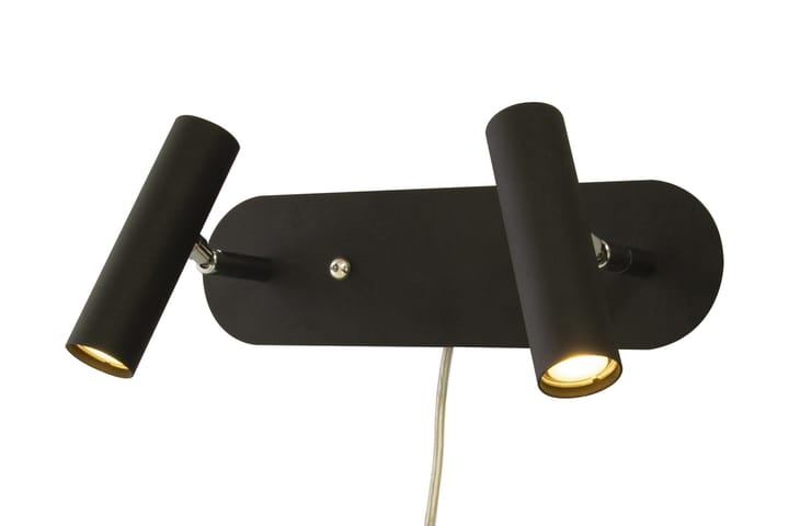 ARTIC Vägglampa Dubbel Svart/Krom - Scan Lamps - Belysning - Inomhusbelysning & lampor - Vägglampor & väggbelysning