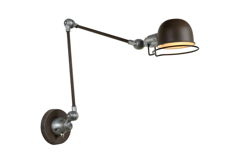 HONORE Vägglampa 30 cm Rund Rostbrun - Lucide - Belysning - Ljuskällor & glödlampor - LED-belysning - LED-spotlight