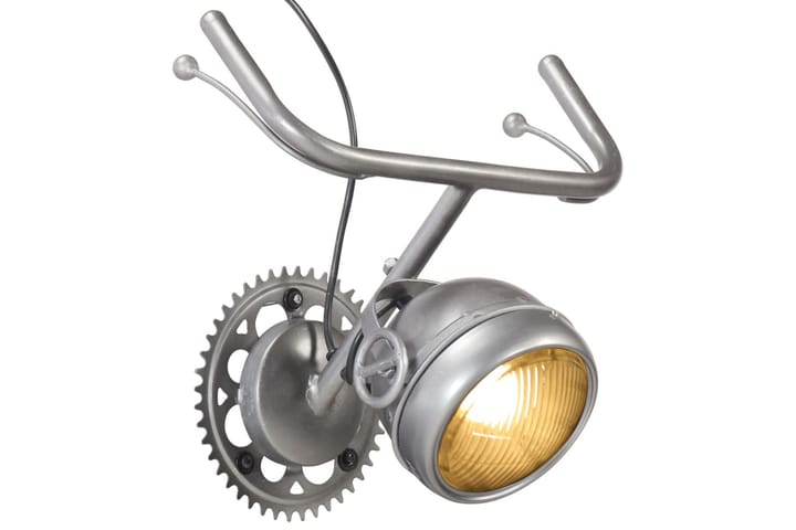 Vägglampa med motorcykeldesign järn - Silver - Belysning - Inomhusbelysning & lampor - Vägglampor & väggbelysning