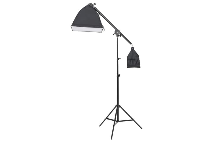 Fotostudio med lampor och bakgrund - Svart - Belysning - Ljuskällor & glödlampor - Arbetsbelysning - Fotobelysning & studiobelysning