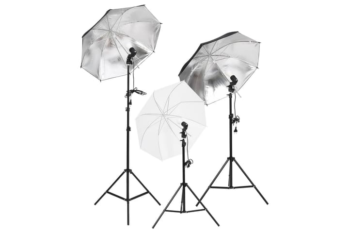 Studiobelysning med stativ & paraplyer - Vit - Belysning - Ljuskällor & glödlampor - Arbetsbelysning - Fotobelysning & studiobelysning