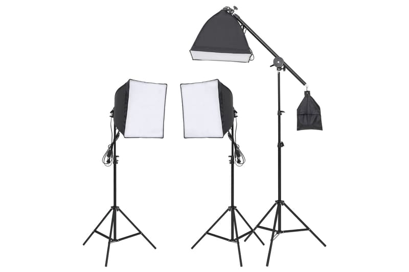 Studiobelysning med stativ & softbox - Vit - Belysning - Ljuskällor & glödlampor - Arbetsbelysning - Fotobelysning & studiobelysning