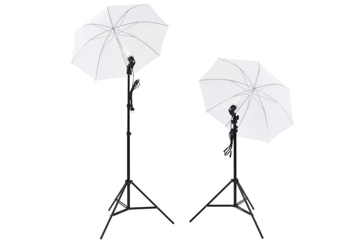 Studioutrustning: 5 färgade bakgrunder & 2 paraplyer - Flerfärgad - Belysning - Ljuskällor & glödlampor - Arbetsbelysning - Fotobelysning & studiobelysning