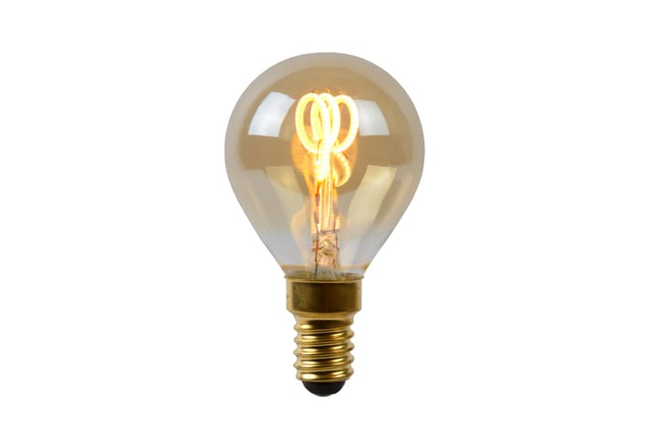 LED-LAMPA Rund E27 Amber