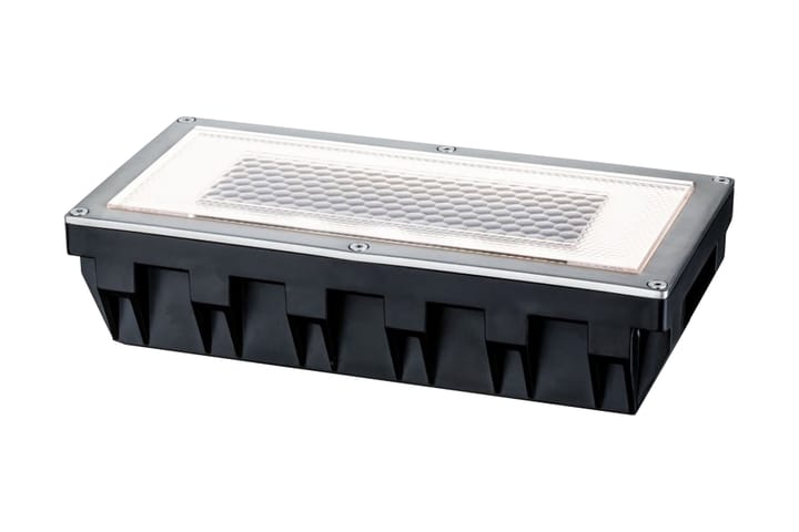 Box inbyggd solcell - Borstat stål - Belysning - Utomhusbelysning - Markbelysning