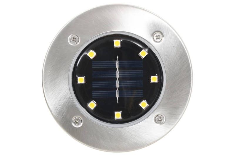 Marklampor soldrivna 8 st LED varmvit - Vit - Belysning - Utomhusbelysning - Markbelysning