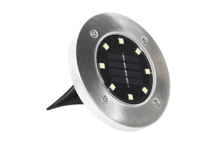 Marklampor soldrivna 8 st LED vit