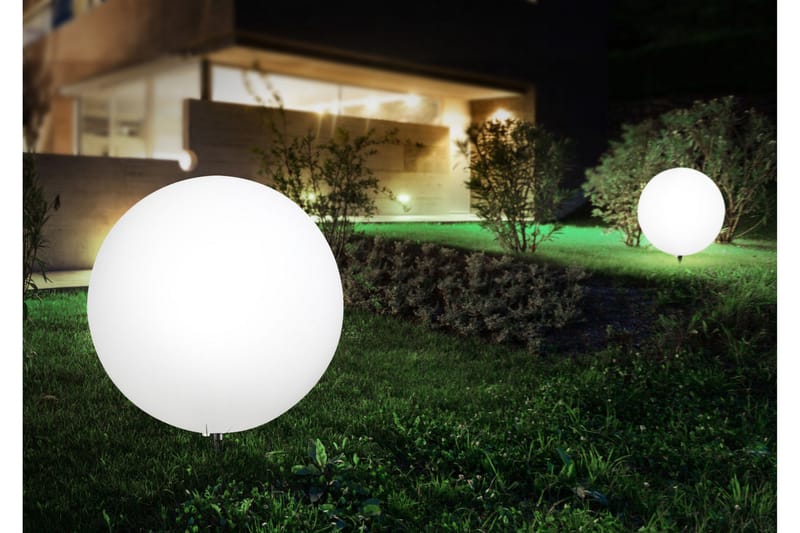 TOULA Dekorationslampa 62 cm Rund Vit - Globo Lighting - Belysning - Utomhusbelysning - Markbelysning
