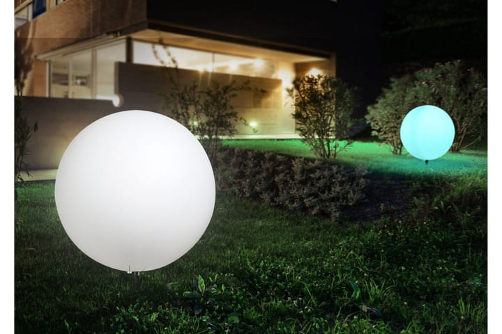 TOULA Dekorationslampa 62 cm Rund Vit - Globo Lighting - Belysning - Utomhusbelysning - Markbelysning