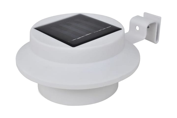 Solcellslampor för staket 12 st LED vit - Vit - Belysning - Utomhusbelysning - Solcellslampa & solcellsbelysning