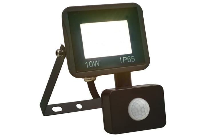 Strålkastare med sensor 10 W LED kallvit - Svart - Belysning - Utomhusbelysning - Strålkastare