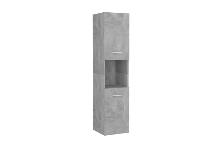 Badrumsskåp betonggrå 30x30x130 cm spånskiva - Grå - Förvaring - Badrumsförvaring & förvaring tvättstuga - Badrumsskåp