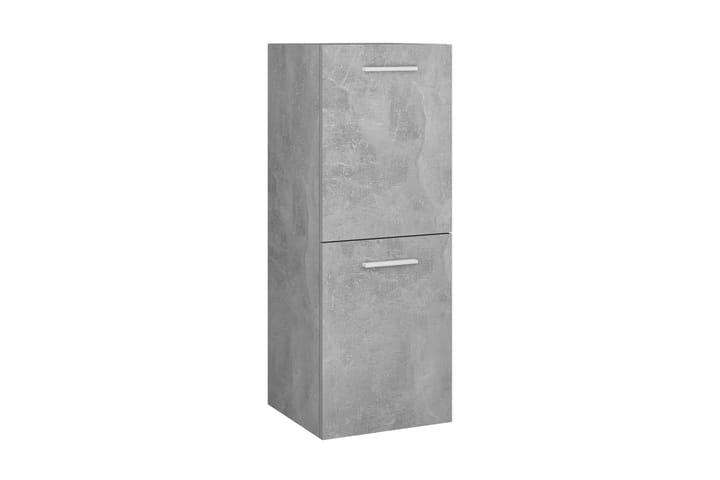 Badrumsskåp betonggrå 30x30x80 cm spånskiva - Grå - Förvaring - Badrumsförvaring & förvaring tvättstuga - Badrumsskåp