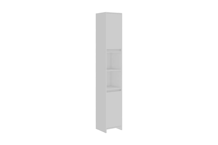 Badrumsskåp vit 30x30x183,5 cm spånskiva - Vit - Förvaring - Köksförvaring - Kökshylla