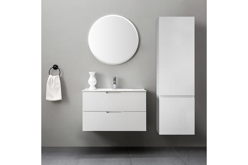 Sidoskåp Bathlife Eufori Vit - MDF - Inredning & dekor - Speglar - Spegelmöbler - Spegelskåp