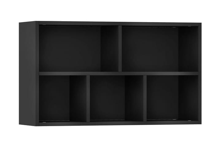 Bokhylla/skänk svart 50x25x80 cm spånskiva - Svart - Förvaring - Förvaringsmöbler - Skänkar & sideboards