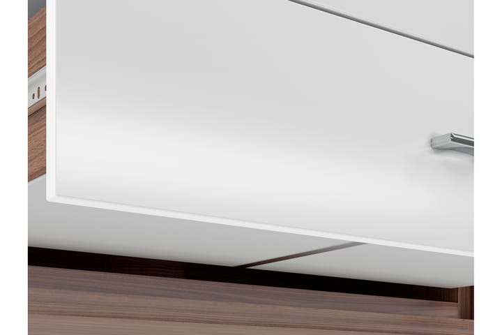 FLEAR Sideboard 92x94 cm Valnötsbrun/Vit - Förvaring - Förvaringsmöbler - Skänkar & sideboards