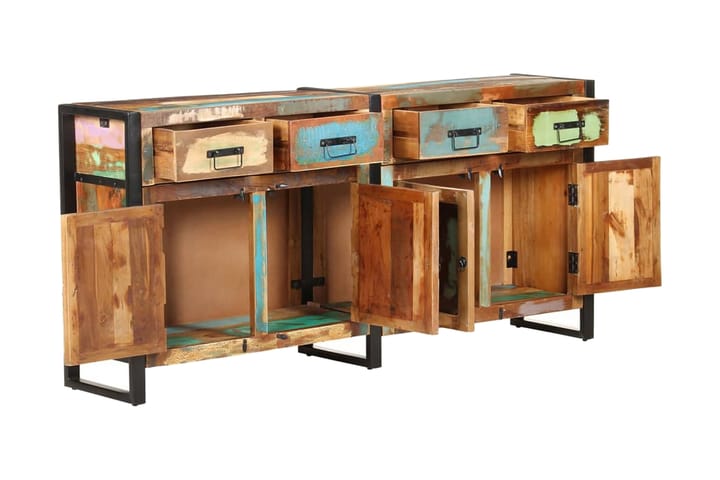 Skänk 172x35x80 cm massivt återvunnet trä - Brun - Förvaring - Förvaringsmöbler - Skänkar & sideboards