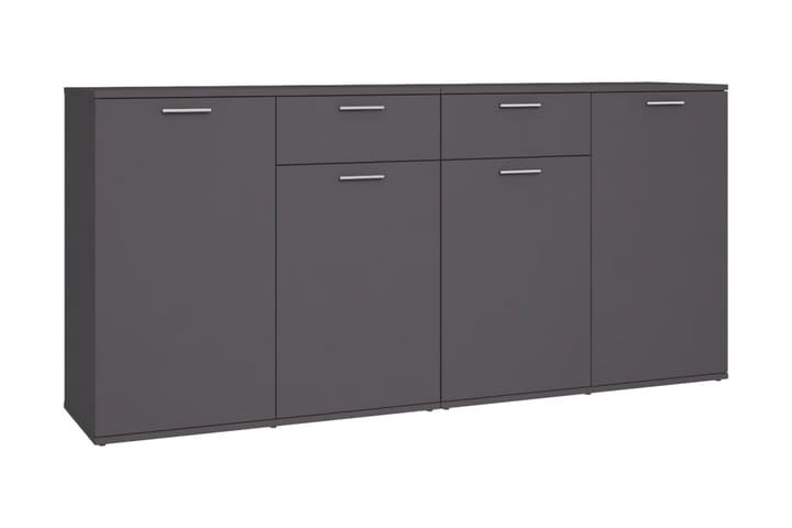 Skänk grå 160x36x75 cm spånskiva - Grå - Förvaring - Förvaringsmöbler - Skänkar & sideboards