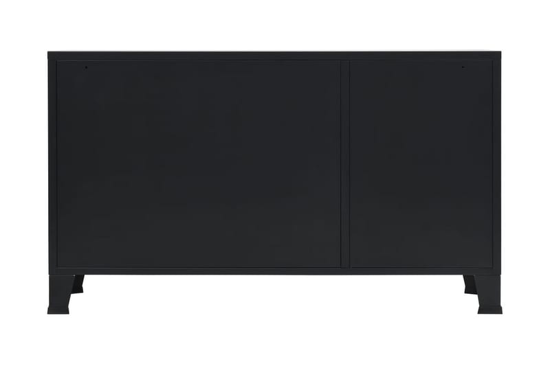 Skänk industriell stil metall 120x35x70 cm svart - Svart - Förvaring - Förvaringsmöbler - Skänkar & sideboards